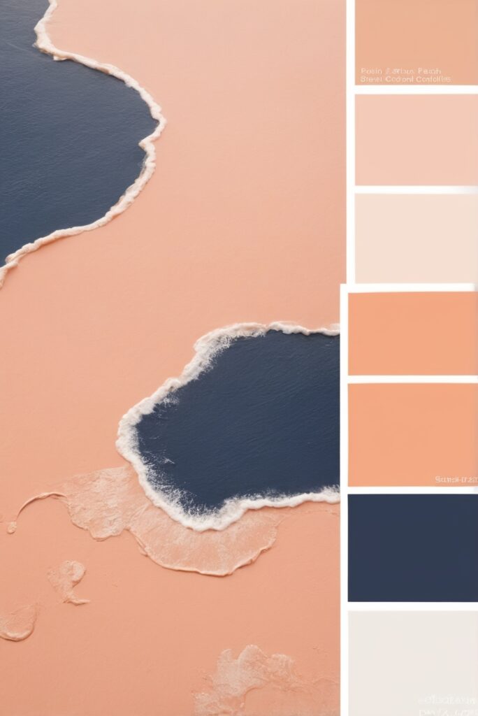 Best 5 SW Palettes colors with Peach, Navy, Coastal Sunset for Your Room 2024