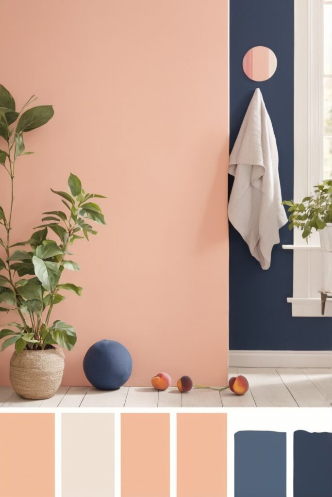 Best 5 SW Palettes colors with Peach and Navy for Your Room 2024