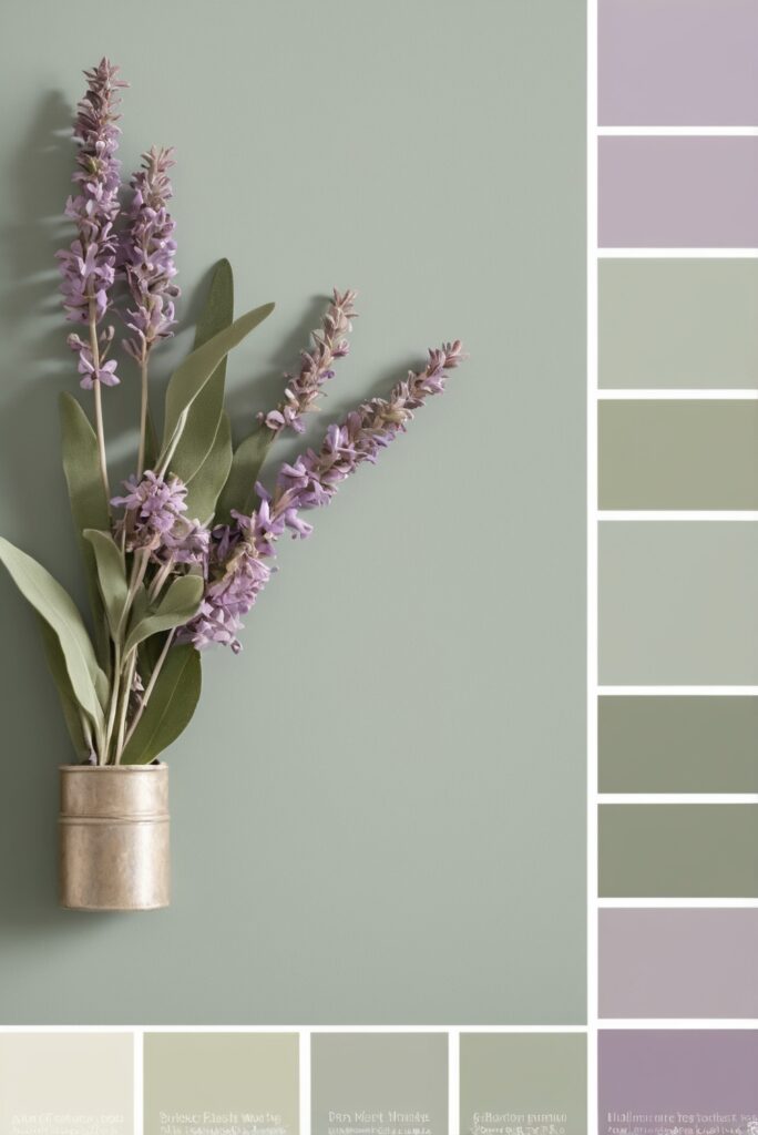 Best 5 SW Palettes colors with Sage, Lilac, Garden Romance for Your Room 2024