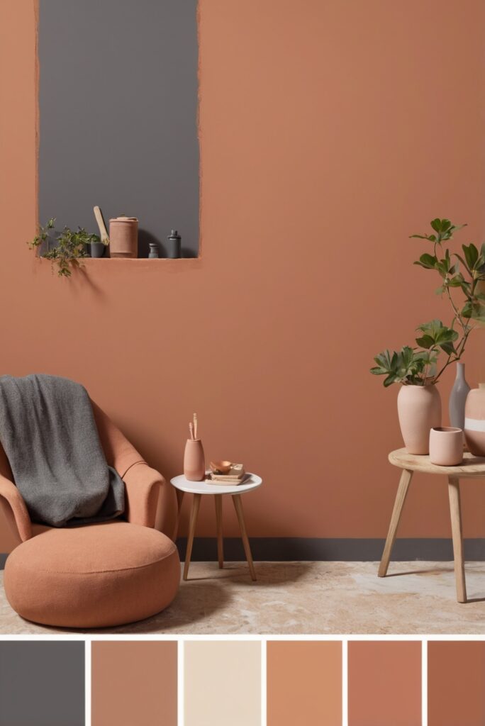 Best 5 SW Palettes colors with Terracotta and Charcoal for Your Room 2024