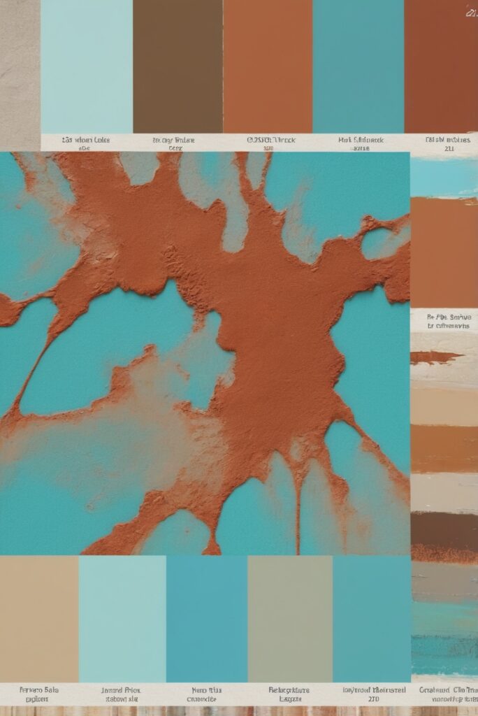 Best 5 SW Palettes colors with Turquoise, Rust, Desert Jewel for Your Room 2024