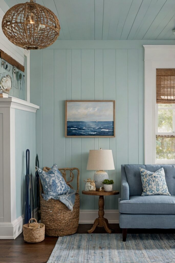 modern coastal decor, coastal interior design, coastal home decorating, beach house design