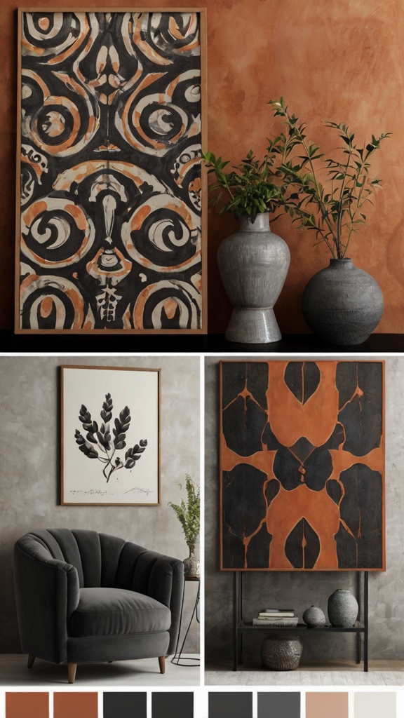 color palette charcoal grey,
charcoal grey color palette,
charcoal color palette,
terracotta accessories living room,
terracotta bedroom accessories,
terracotta home decor,
terracotta living room decor,