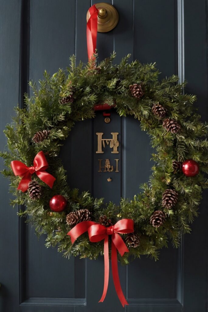 hang a wreath, without holes, door decor, wreath hanger, no damage, home decor, wreath hanging ideas, DIY wreath holder, front door decorating, wreath alternatives