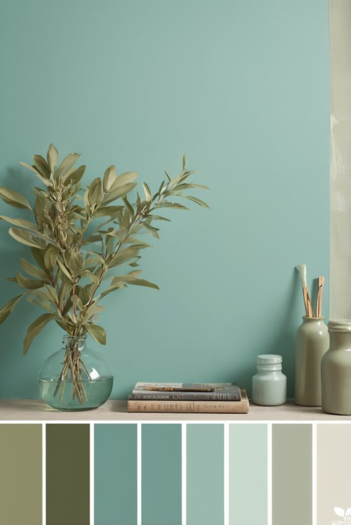 Best 5 Color SW Palettes with Aqua and Olive Green for Your Room 2024