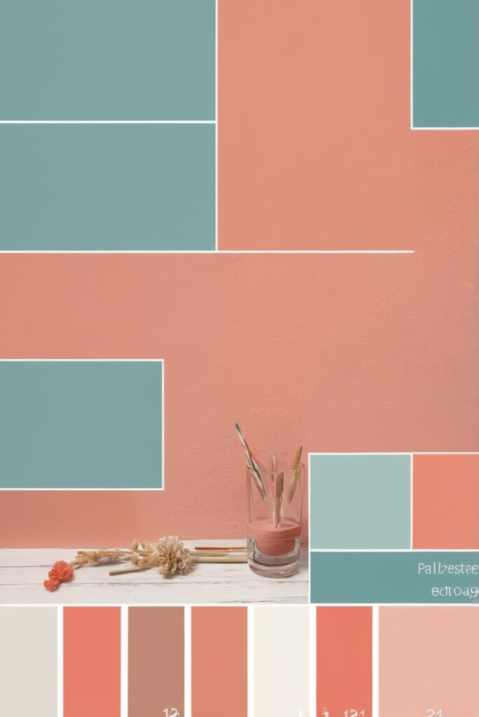 Best 5 Color SW Palettes with Coral and Teal for Your Room 2024