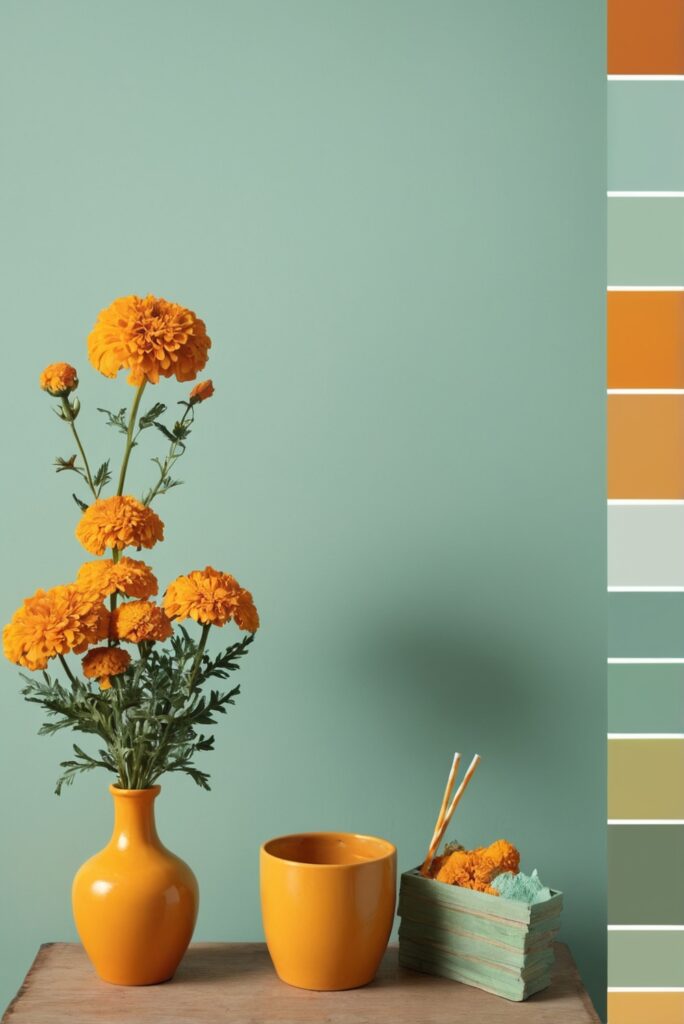 Best 5 Color SW Palettes with Marigold and Mint Green for Your Room 2024