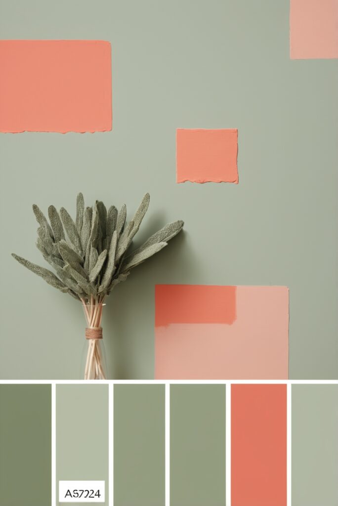 Best 5 Color SW Palettes with Sage Green and Coral for Your Room 2024