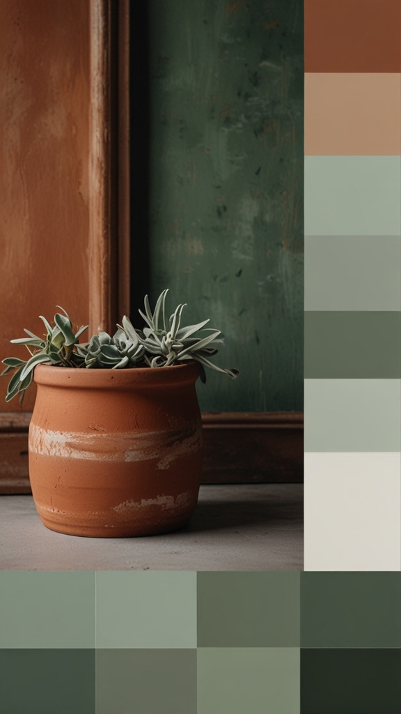 Color SW Palettes, Sage Green ,Terracotta,Palettes ,2025