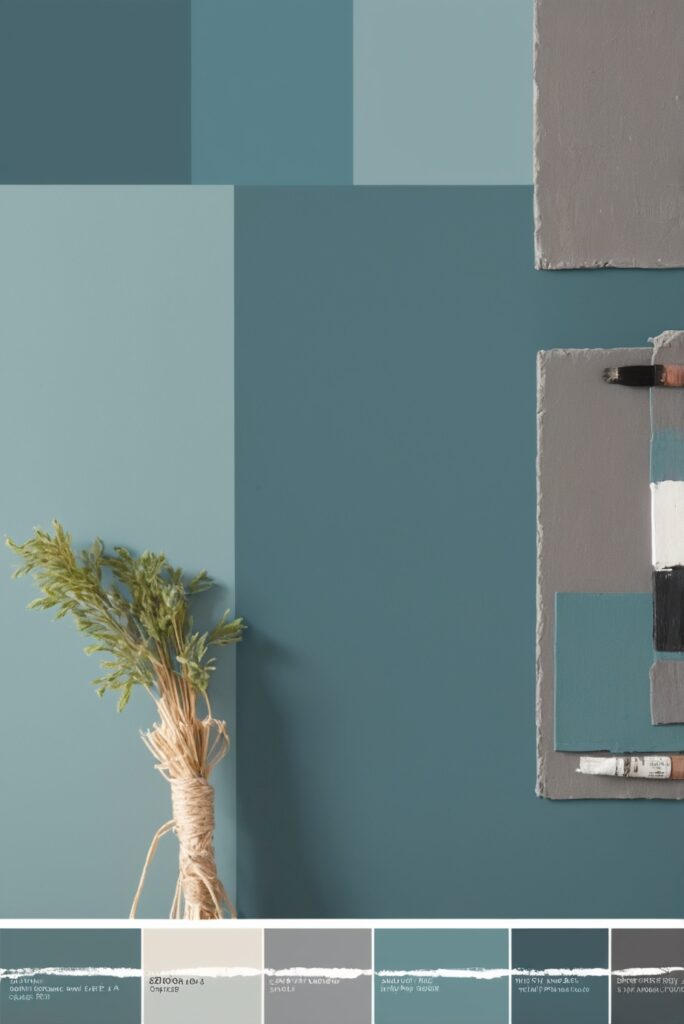 Best 5 Color SW Palettes with Teal and Slate Gray for Your Room 2024