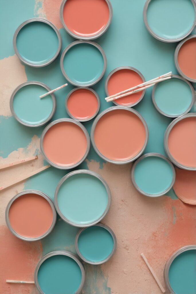 Best 5 Color SW Palettes with Turquoise and Coral for Your Room 2024