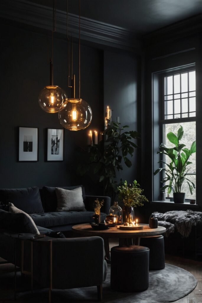 Dark home decor, Gothic home decor, Edgy home decor, Moody interior design, Dark bedroom ideas