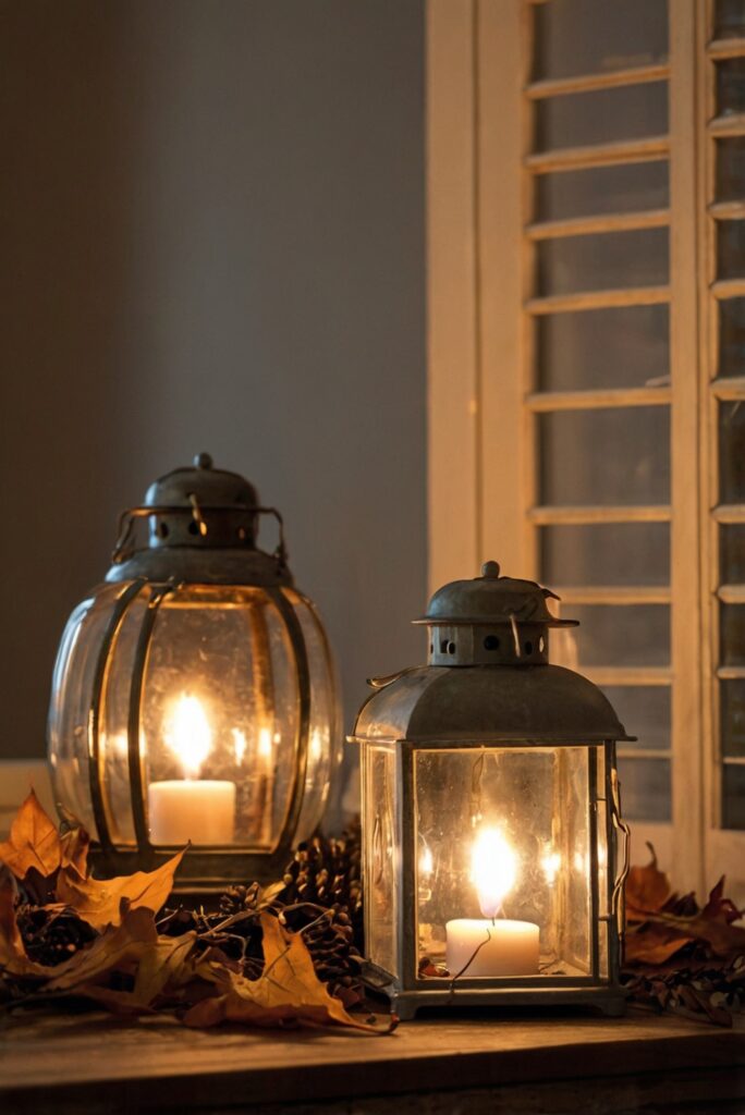 fall room decor, cozy home decor, autumn interior design, warm bedroom ideas, seasonal house decorations