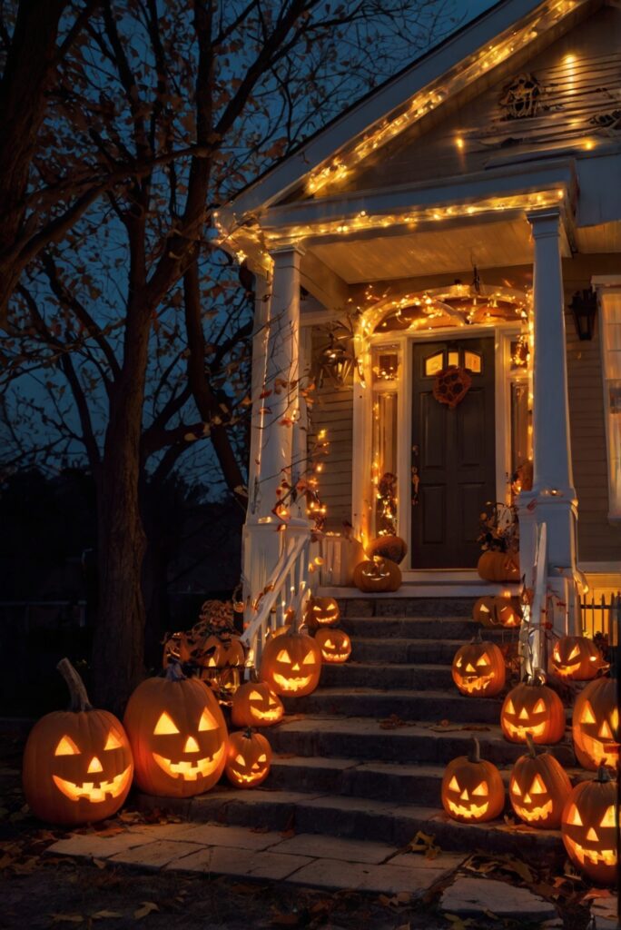 Halloween home decor, Spooky home decorations, Halloween decorating ideas, Scary Halloween home decor, Haunted house decoration