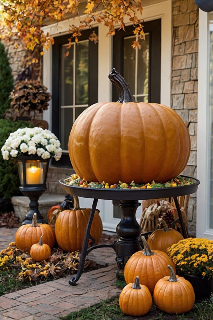 Thanksgiving outdoor decor, Outdoor Thanksgiving decorations, Thanksgiving yard decorations, Thanksgiving porch decor, Thanksgiving outdoor lighting