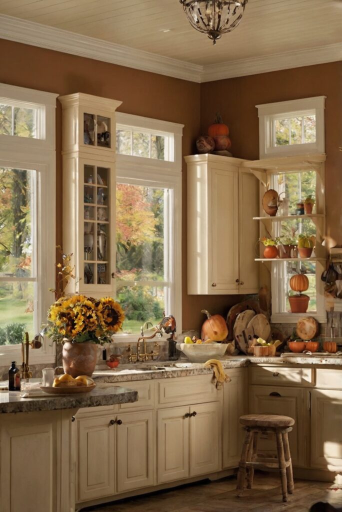 Sherwin Williams kitchen colors, Fall kitchen decorating ideas, Kitchen color trends, Sherwin Williams fall color palette, Kitchen color schemes