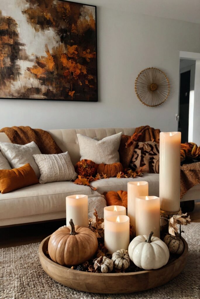 Upgrade living room decor, Fall home decor, Modern living room ideas, Interior design tips, Stylish home accessories