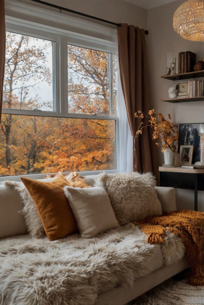 Fall room decor ideas, Fall room decorating, Fall room design, Autumn room decor, Cozy fall room