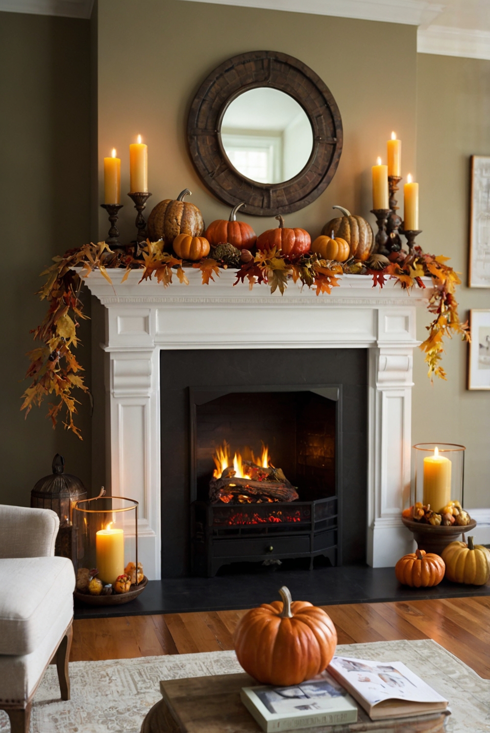 Stunning Fall Mantel Decorating Ideas for a Stylish Home | HOME CABINET ...