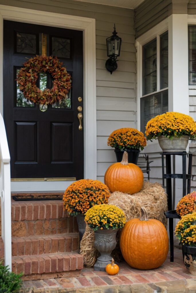 Fall porch decor, Welcoming fall decor, Outdoor fall decorations, Autumn porch ideas, Fall front porch styling