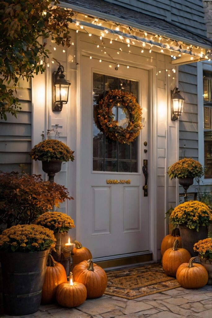 Cozy fall porch decor, Fall front porch, Fall porch decorating ideas, Autumn porch decorations, Outdoor fall decor