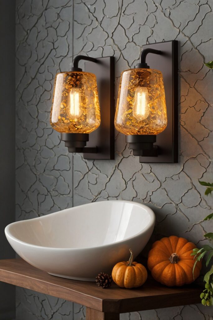 Fall bathroom decor , Fall bathroom ideas , Bathroom renovation , Bathroom design , Home improvement