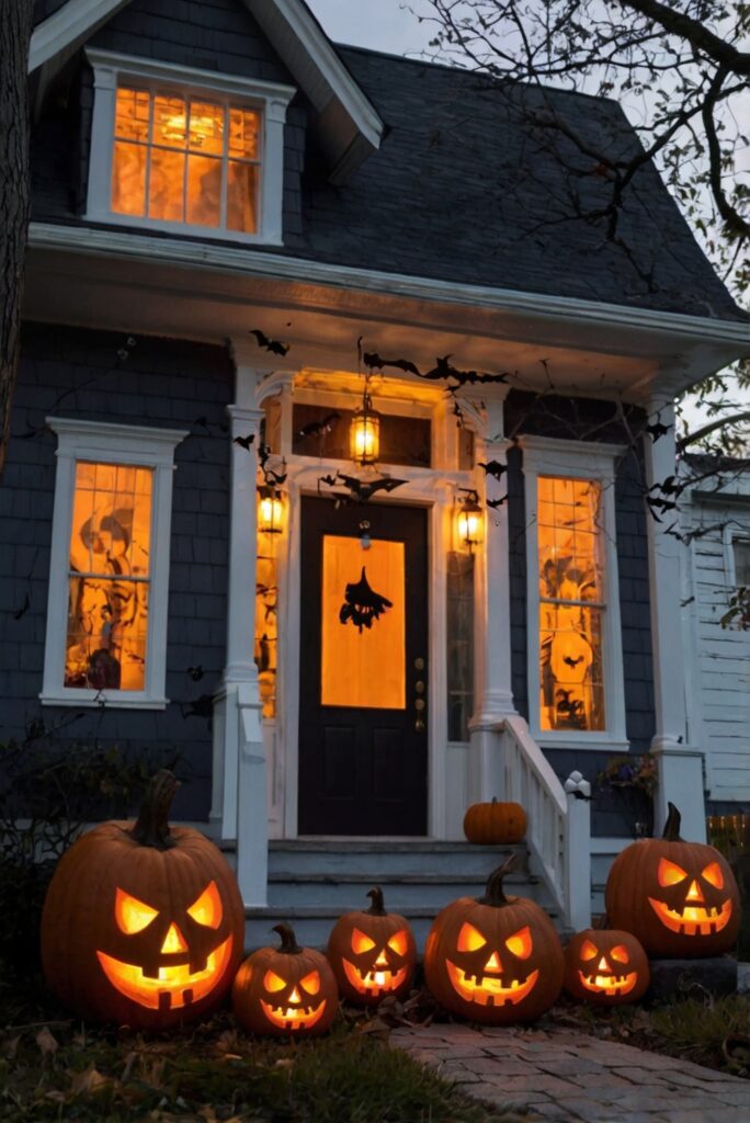 Halloween decorations, Haunted house decor, Spooky home ideas, Creepy Halloween accents, Ghostly decorations