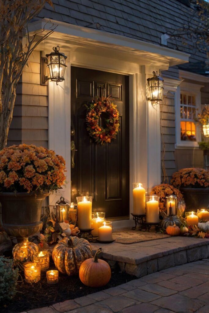 Thanksgiving outdoor decor, Outdoor Thanksgiving decorations, Thanksgiving yard decorations, Thanksgiving porch decor, Thanksgiving outdoor lighting