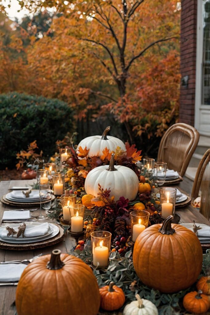 Thanksgiving outdoor decor, outdoor Thanksgiving decorations, outdoor fall decor, autumn outdoor decorations, festive outdoor decor