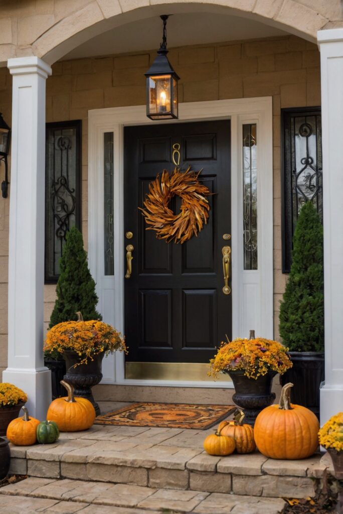 Thanksgiving outdoor decor , Outdoor Thanksgiving decorations , Thanksgiving porch decor , Thanksgiving front door decorations , Fall outdoor decor