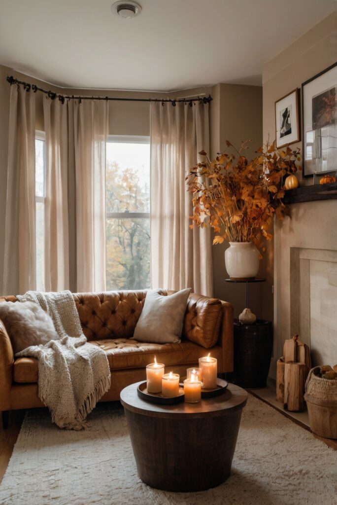 Fall room decor, Room makeover, Home interior design, Cozy living room, Modern bedroom ideas