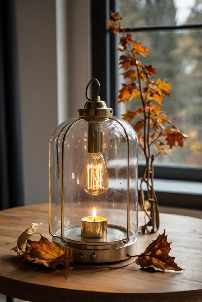 Fall home decor, Cozy apartment decor, Autumn interior design, Modern fall decorations, Elegant seasonal home styling