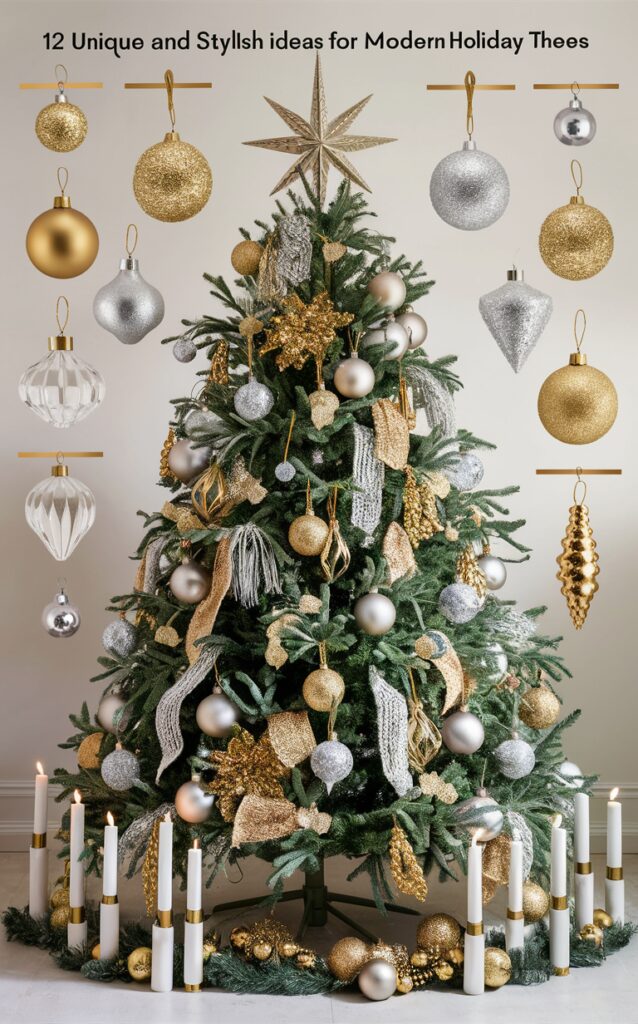 Sage green Christmas decor, Sage green holiday decorations, Chic Christmas tree decor, Modern holiday decorating, Elegant Christmas tree theme