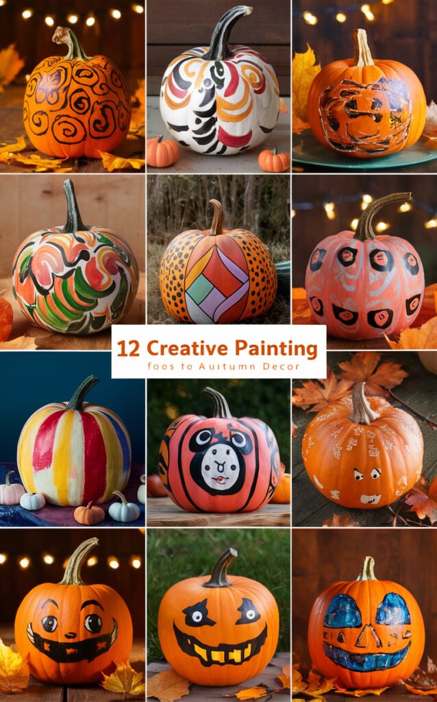 Pumpkin painting ideas, Fall decor inspiration, Halloween crafts, DIY Thanksgiving decorations, Autumn home styles