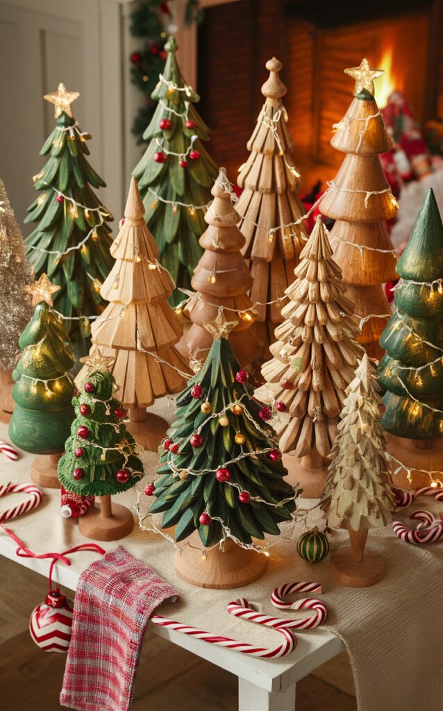 DIY Christmas tree decor, wooden holiday decorations, unique holiday craft ideas, handmade wooden ornaments, creative Christmas tree projects