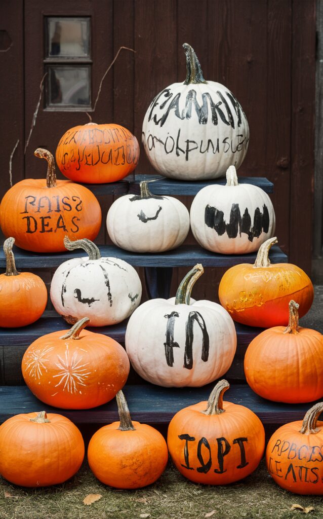 Pumpkin painting ideas, Fall decor, DIY projects, Pumpkin crafts, Autumn decorations