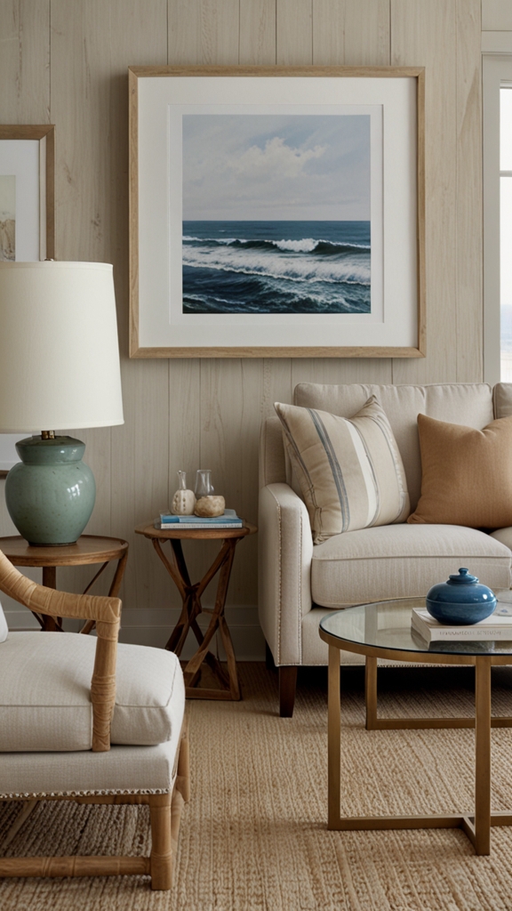 beach decor, coastal living, nautical theme, seashell accents, ocean-inspired design