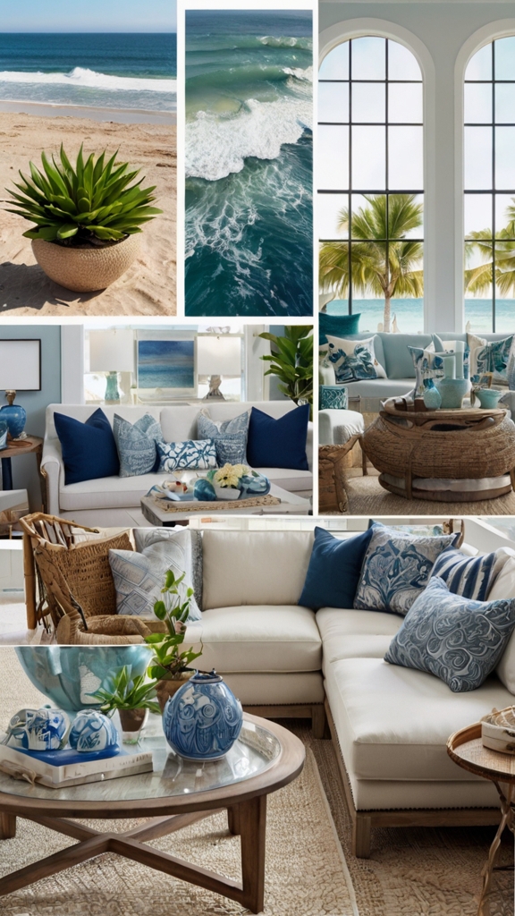 Quiet Luxury Interior Design Trends with Coastal Living Room Escape