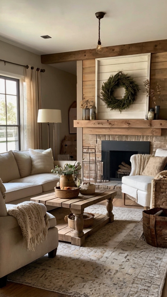 Quiet Luxury Interior Design Trends with Modern Farmhouse Living Room