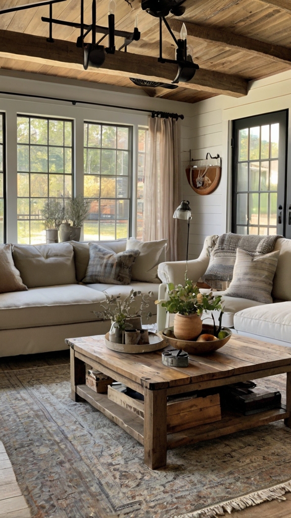 Quiet Luxury Interior Design Trends with Modern Farmhouse Living Room