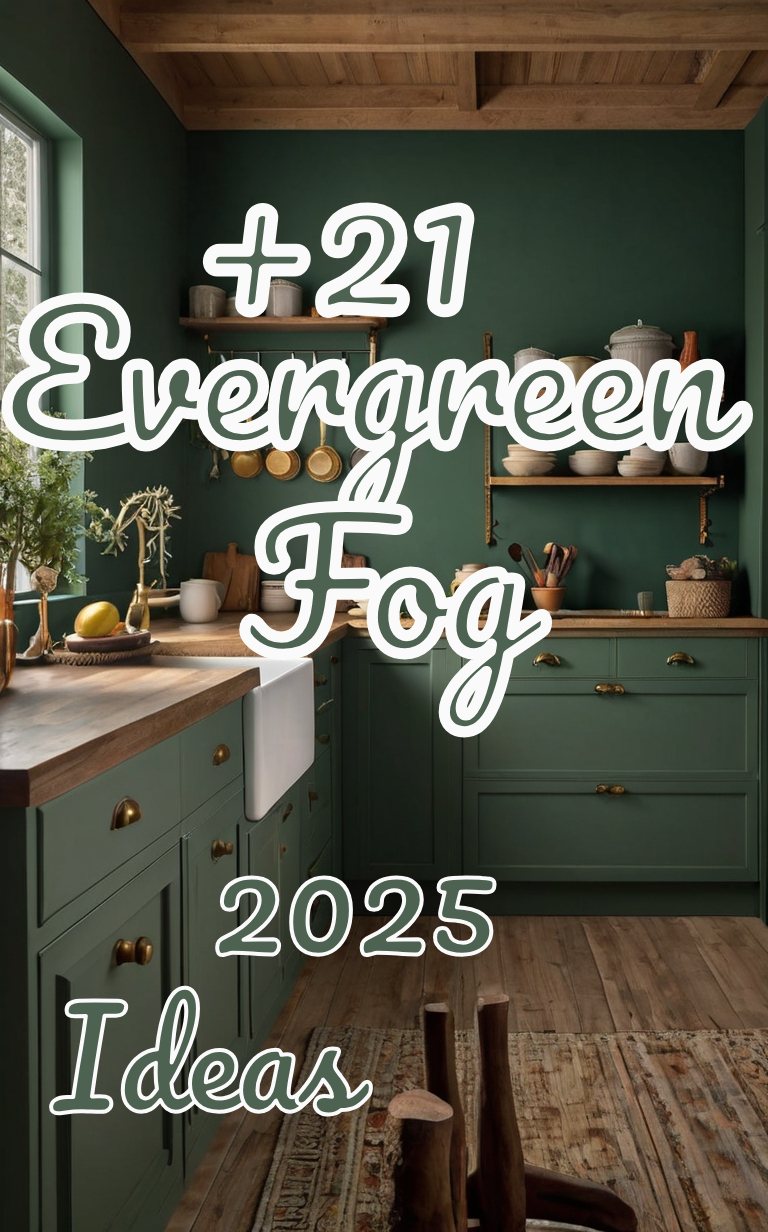 2025 Sherwin-williams Evergreen Fog: 21+ Kitchen Cabinet Ideas 