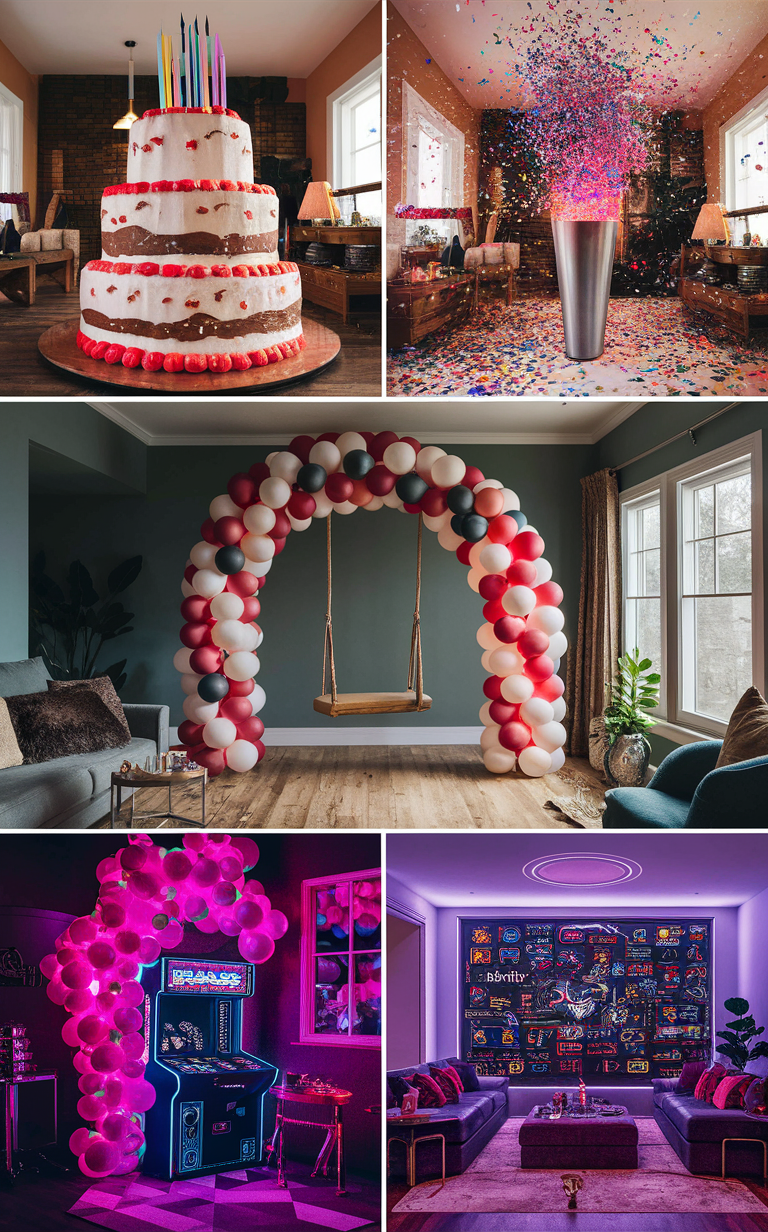 room decor, birthday party, birthday decorations, room makeover, party planning