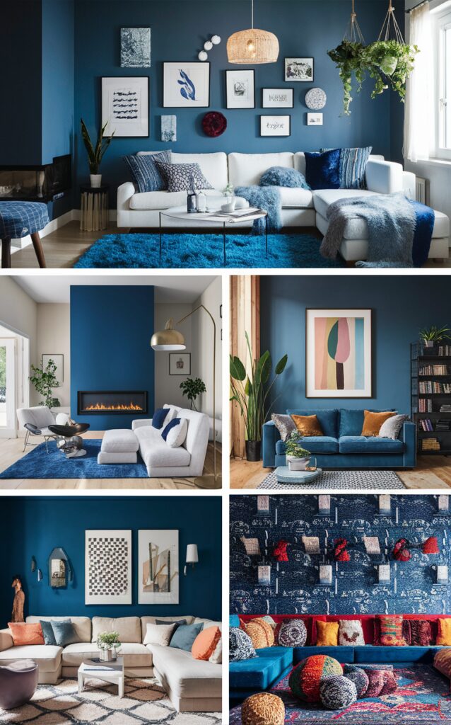 decorate room with blue walls, interior design blue walls, blue walls decor ideas, room decor blue walls, trendy room decor