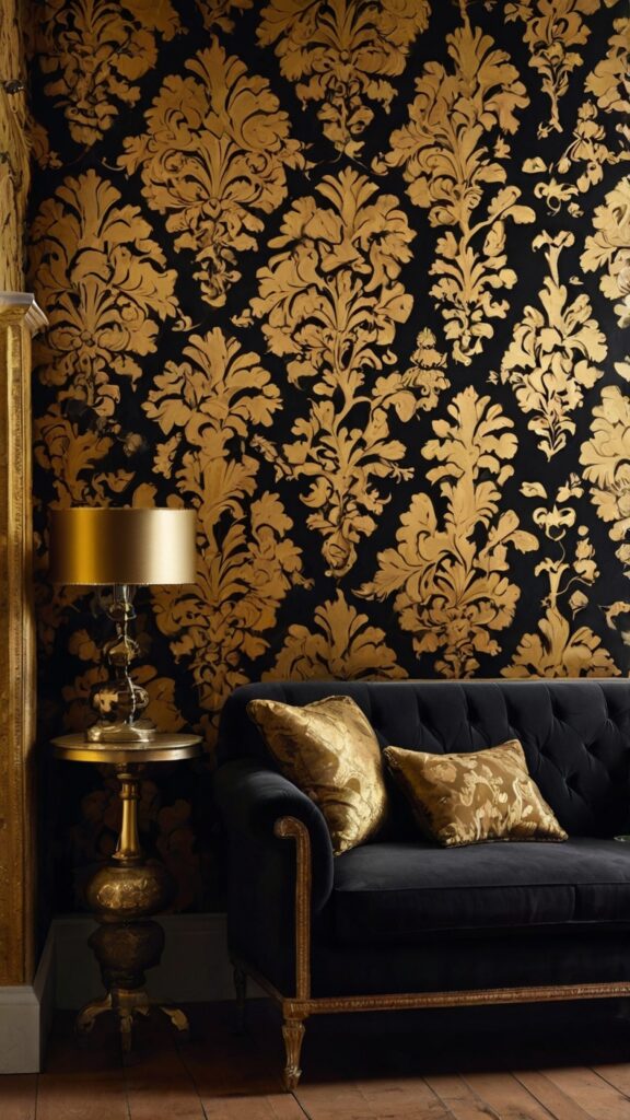 Bold Wallpaper and Textured WallsMake a statement with Baroque