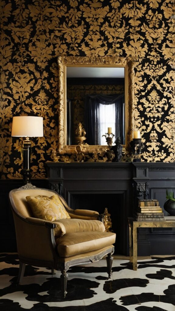 Bold Wallpaper and Textured WallsMake a statement with Baroque