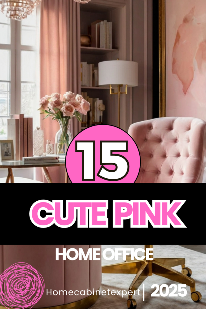 How to Decorate with Pink Home Office Ideas? +15 Ideas