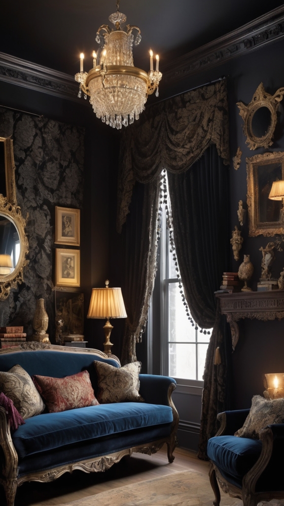 Luxurious Fabrics and DraperyNothing says Gothic opulence like heavy fabrics