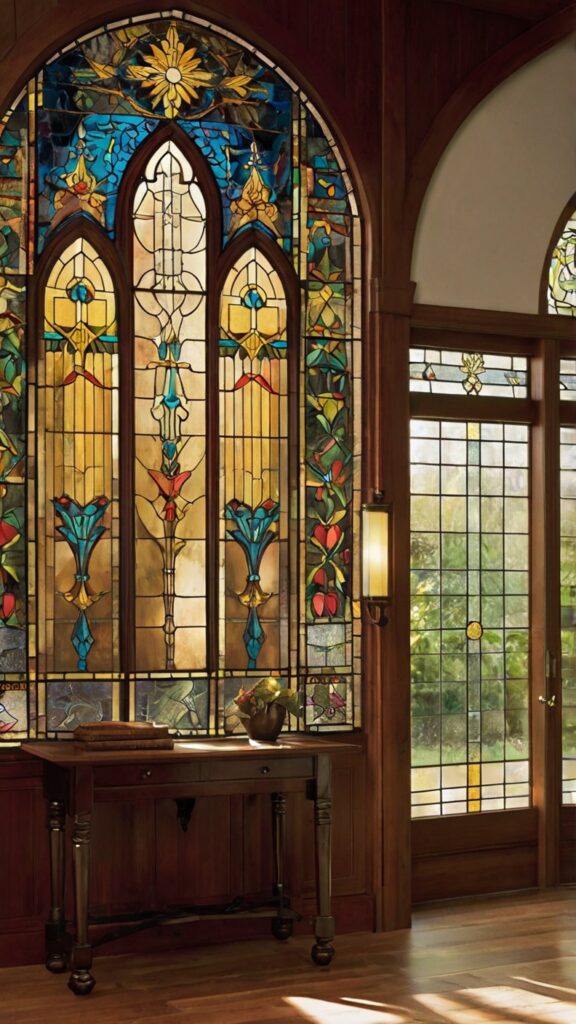  stained glass windows, panels, or lamps 