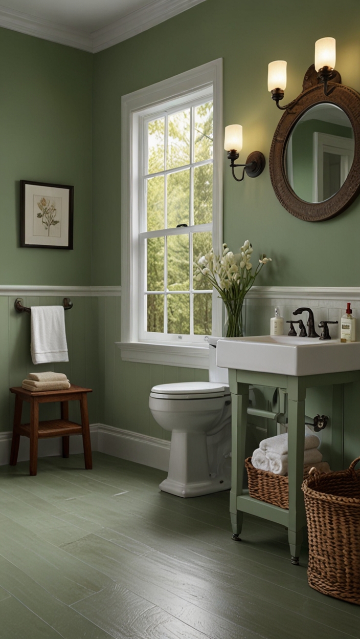 25 Sage Green Bathroom Ideas to Refresh Your Space 💚 | HOME CABINET EXPERT