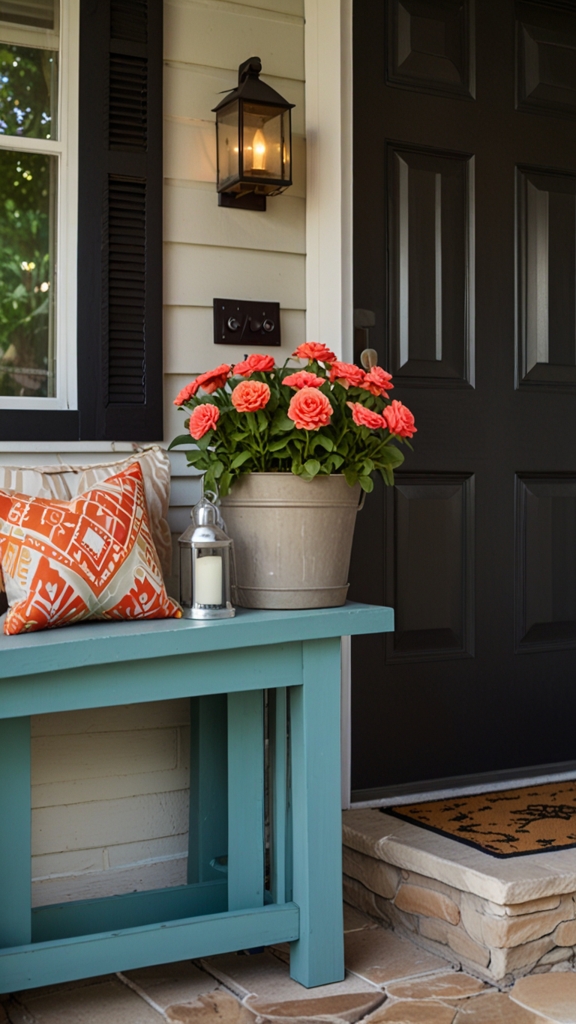 spring front porch decor,
cozy front porch ideas,
spring front porch decor entrance,